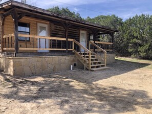 Front view of cabin