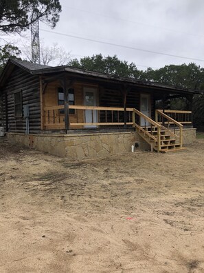 Front view of cabin
