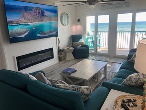 Family/Living Room, Smart TV and Electric  Fireplace