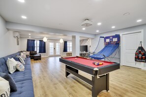 View of the game room