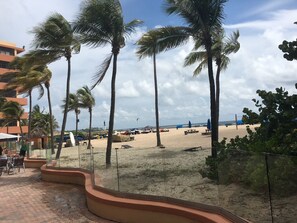 Step out of your door onto the beach or pool deck