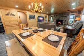 Indoors, Furniture, Table, Hardwood, Dining Table