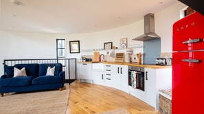 Open Plan Living Area, The Silo, Bolthole Retreats