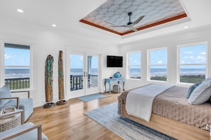 Master Bedroom 5: king bed with plush mattress.