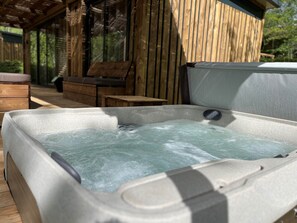 Spa privatif chauffé à 38°C