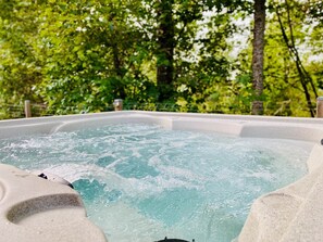 Spa privatif chauffé à 38°C