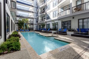 Relax at the outdoor saltwater pool and take in the Texas Sun!