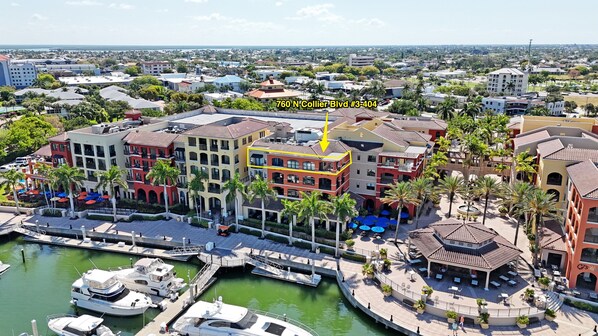 Esplande 304 is a Marco Island penthouse with bay views.