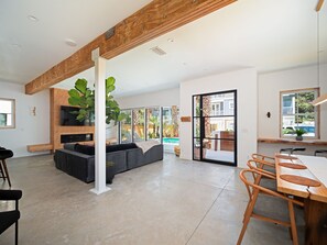 Open concept living room and kitchen
