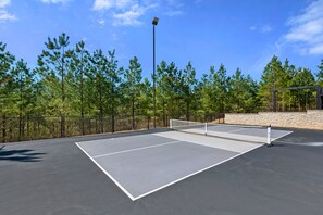 Game, set, match! Our pristine tennis court is the perfect place to unleash your competitive spirit or just have a friendly rally under the sun.