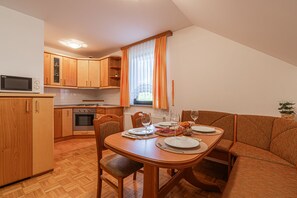 Kitchen and dining area