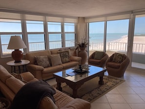 Living Room with Beach and Gulf Views