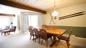 Dinning Room with Easy Access to the Kitchen in Loon Condo