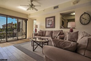 Sunlight streams in to this spacious vacation condo...Santa Maria Harbour Resort Condo 309