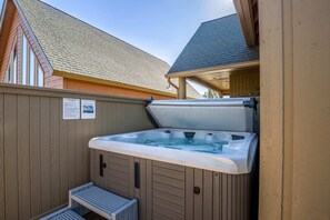 Hot tub to relax in.