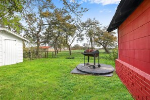 Enjoy the scenery while cooking outside on the charcoal grill