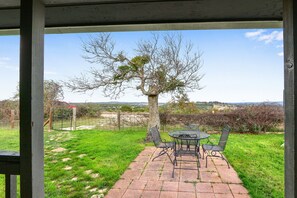 Beautiful views of the ranch from the outdoor dining