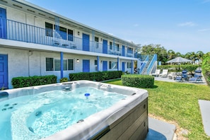Enjoy our 8 person hot tub or pick herbs from our garden!