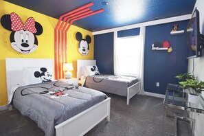 Welcome to the Mouse House! Bedroom 4 is a fun Disney twin room with Smart TV