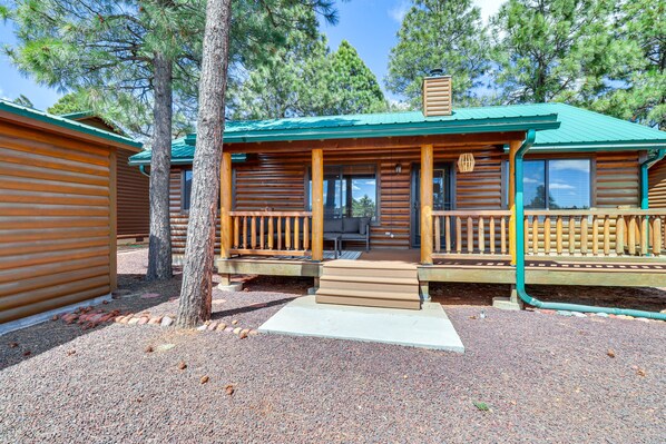 Overgaard Vacation Rental | 2BR | 2BA | 1,120 Sq Ft | 4 Steps to Enter
