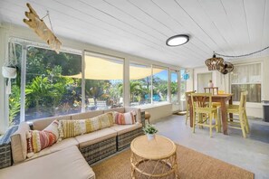 The Tiki Bar is the ideal spot to relax and savor your morning coffee.