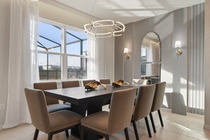 Dine in elegance and comfort in our spacious dining area, offering you the perfect setting for enjoying meals and creating memorable moments during your stay.