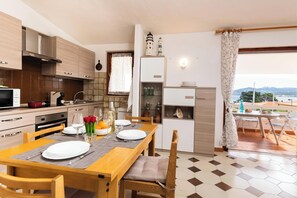 Kitchen and dining area