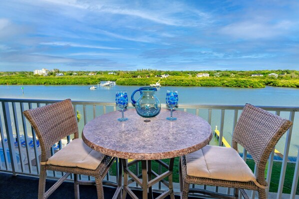 Enjoy Beautiful Views of the Intercoastal from the Private, Covered Balcony!