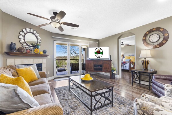 Living Area with Deck Access