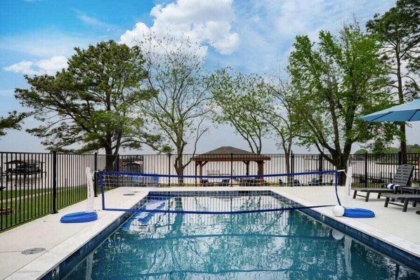 Amazing backyard retreat with play pool!