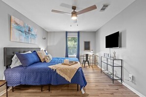 Primary Suite with attached bath and walk in closet