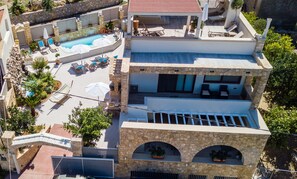Building aerial photo