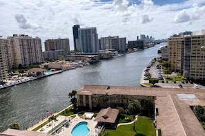 Amazing view of the intercoastal from the apartment balcony
