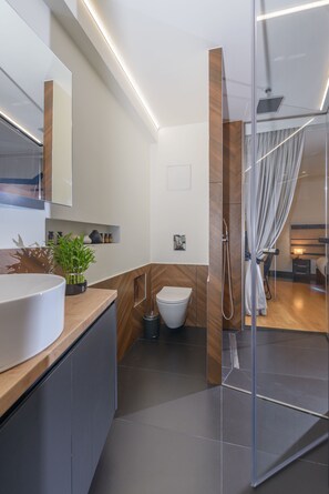 Bathroom with walk in shower