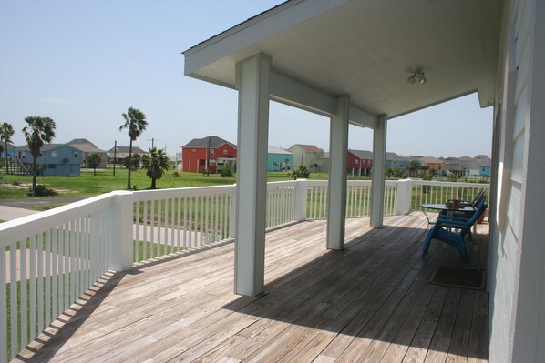 oversized deck with beautiful ocean views