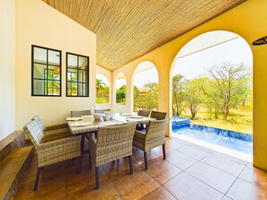 Exterior dining area