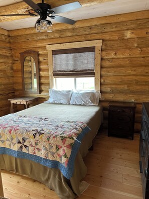 Master bedroom with queen bed