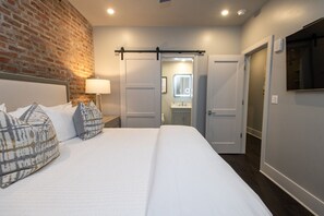 Spacious Bedroom with Comfortable King Bed + Smart TV