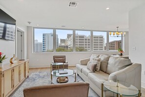 Living Room with City Views!