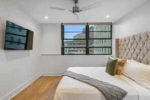 Bedroom with Comfortable King bed + Smart TV