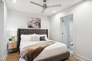 Bedroom with King Size Bed + Ensuite Bathroom