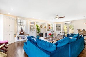 Open living room / dining room area