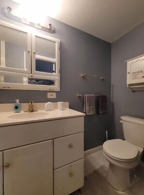 Full shower for bedrooms 1
