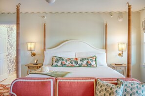 Cozy up in a sanctuary where warm tones and classic touches welcome you home after a day by the sea.