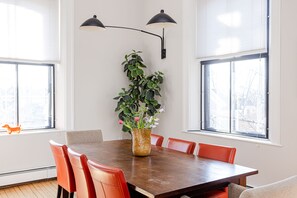 Dining area - with 20' ceilings and abundant light