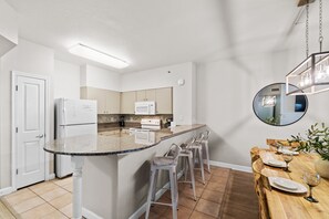 Full Kitchen with Bar Seating