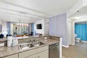 Full Kitchen with Bar Seating
