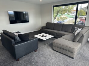 Lounge and 65 inch tv