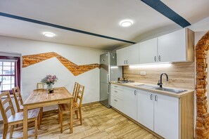Kitchen and dining area