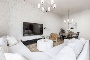 Great Room with 85" Smart TV
